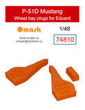 74810 1/48 P-51D Mustang wheel bay plugs (for Eduard)