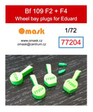 77204 1/72 Bf 109 F2 + F4 wheel bay plugs (for Eduard)