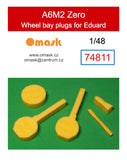 74811 1/48 A6M2 Zero wheel bay plugs (for Eduard)
