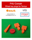77207 1/72 F4U Corsair wheel bay plugs (for Tamiya)
