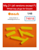 74818 1/48 Mig 21 wheel bay plugs (all versions except F for Eduard)