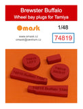 74819 1/48 Brewster Buffalo wheel bay plugs (for Tamiya)