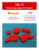 77212 1/72 Mig 15 wheel bay plugs (for Eduard)