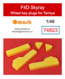 74823 1/48 F4D Skyray wheel bay plugs (for Tamiya)