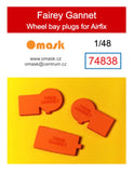74838 1/48 Fairey Gannet wheel bay plugs (for Airfix)