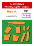 74846 1/48 A-4 Skyhawk wheel bay plugs (for Hasegawa)