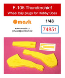 74851 1/48 F-105 Thunderchief wheel bay plugs (for Hobby Boss)