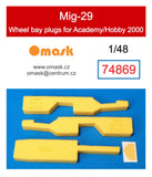 74869 1/48 Mig-29 wheel bay plugs (for Academy/Hobby 2000)