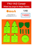 74880 1/48 F4U-1A/2 Corsair wheel bay plugs (for Magic Factory)