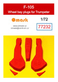 77232 1/72 F-105 wheel bay plugs (for Trumpeter)