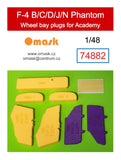 74882 1/48 F-4B/C/D/J/N Phantom wheel bay plugs (for Academy)