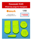 74888 1/48 Kawasaki Ki45 wheel bay plugs (for Hasegawa)