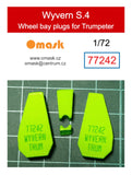 77242 1/72 Wyvern S.4 wheel bay plugs (for Trumpeter)