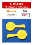 73211 1/32 Bf 109 F/G/K wheel bay plugs (for Hasegawa / Hobby 2000)