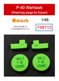 748113 1/48 P-40 Warhawk wheel bay plugs (for Eduard)