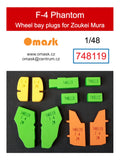 748119 1/48 F-4 Phantom wheel bay plugs (for Zoukei Mura)