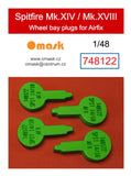 748122 1/48 Spitfire Mk.XIV/Mk.XVIII wheel bay plugs (for Airfix)