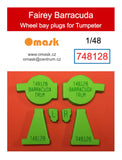 748128 1/48 Fairey Barracuda wheel bay plugs (for Trumpeter)