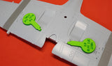 748122 1/48 Spitfire Mk.XIV/Mk.XVIII wheel bay plugs (for Airfix)