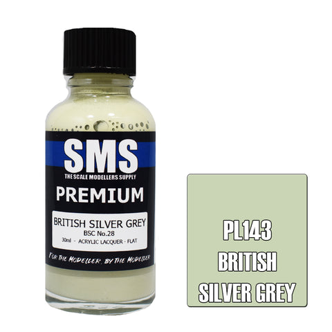 PL143 Premium BRITISH SILVER GREY 30ml - VIP Toys and Hobbies