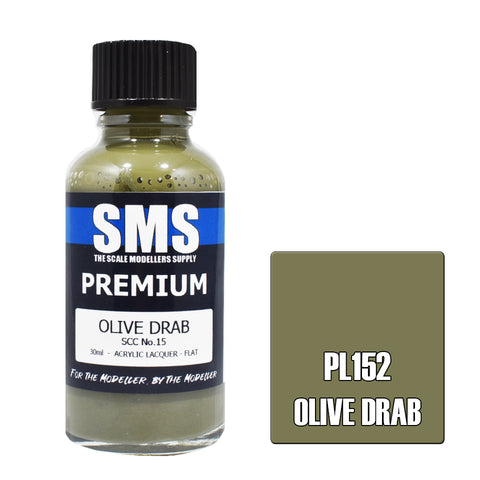 PL152 Premium OLIVE DRAB SCC No.15 30ml - VIP Toys and Hobbies