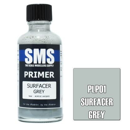 PLP01 Primer SURFACER GREY 50ml - VIP Toys and Hobbies